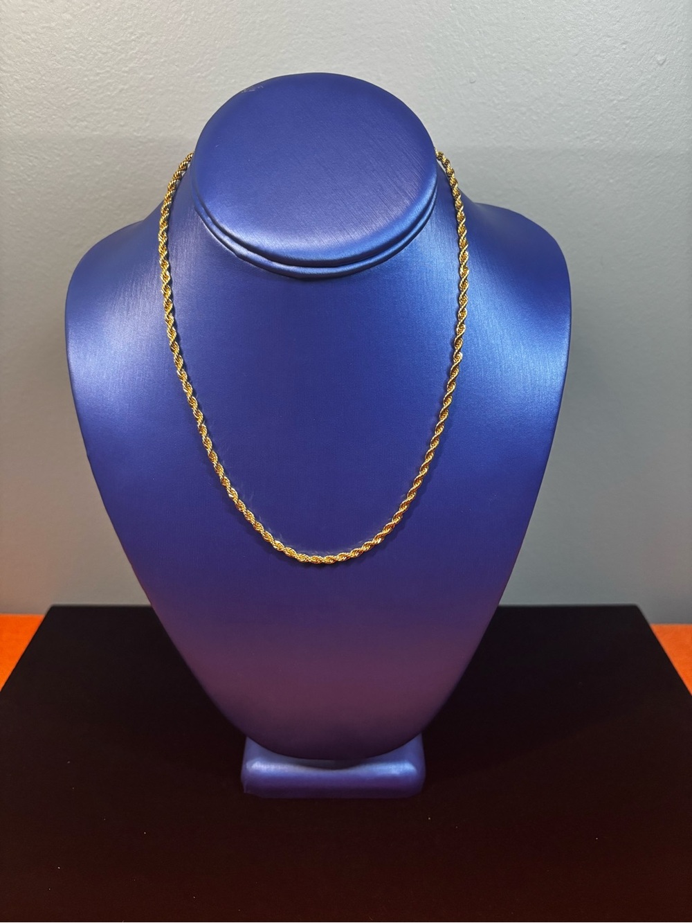 Classic Gold Filled Rope Chain Necklace ( Unisex )